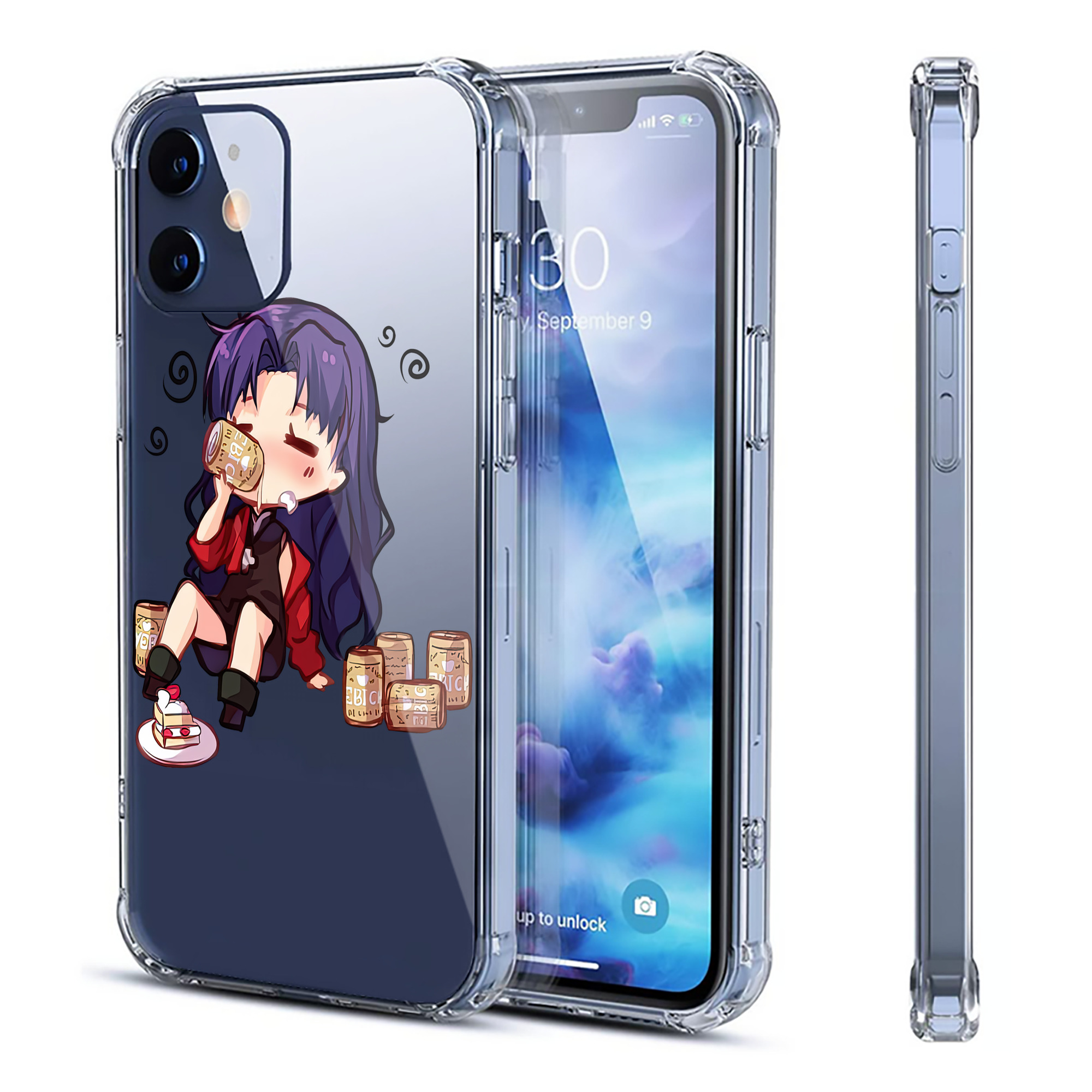 （画像用） EVA 新世紀エヴァンゲリオン 【iPhone 12シリーズ対応】透明スマホケース（クリアソフトケース）
